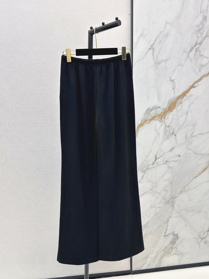 26ss Embroidered Straight-Leg Pants