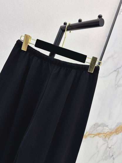 26ss Embroidered Straight-Leg Pants