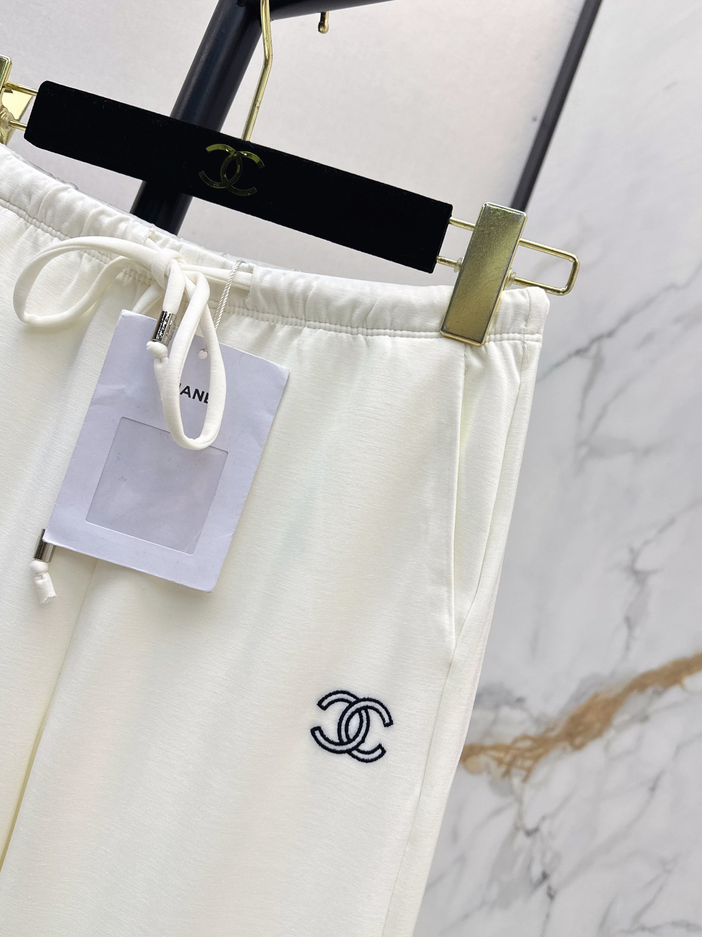 26ss Embroidered Straight-Leg Pants