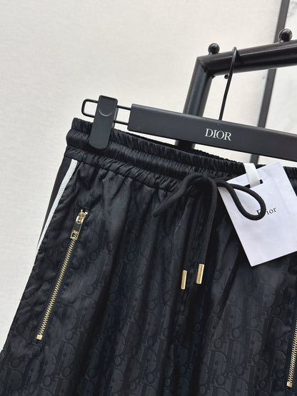 26ss Jacquard elastic waist straight pants