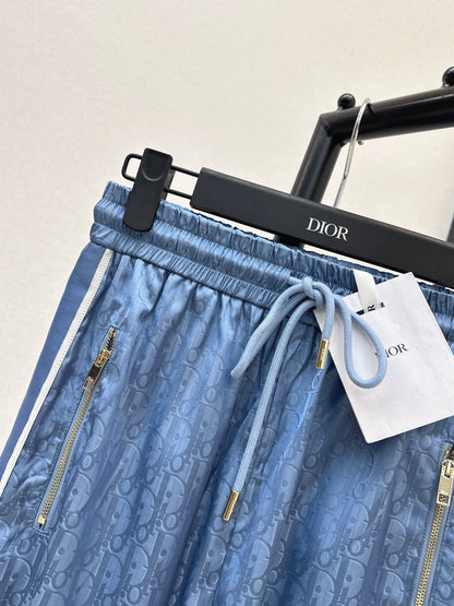 26ss Jacquard elastic waist straight pants