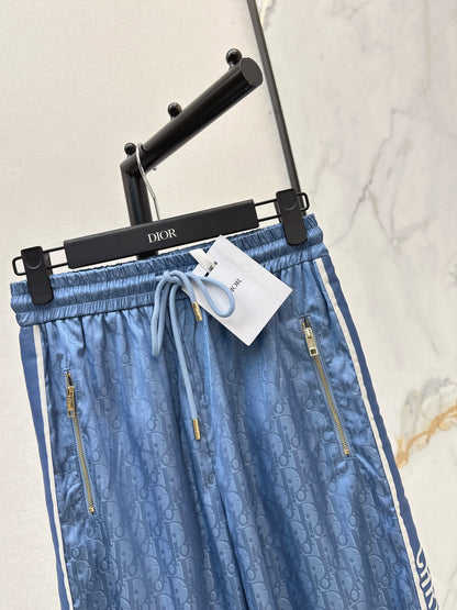 26ss Jacquard elastic waist straight pants