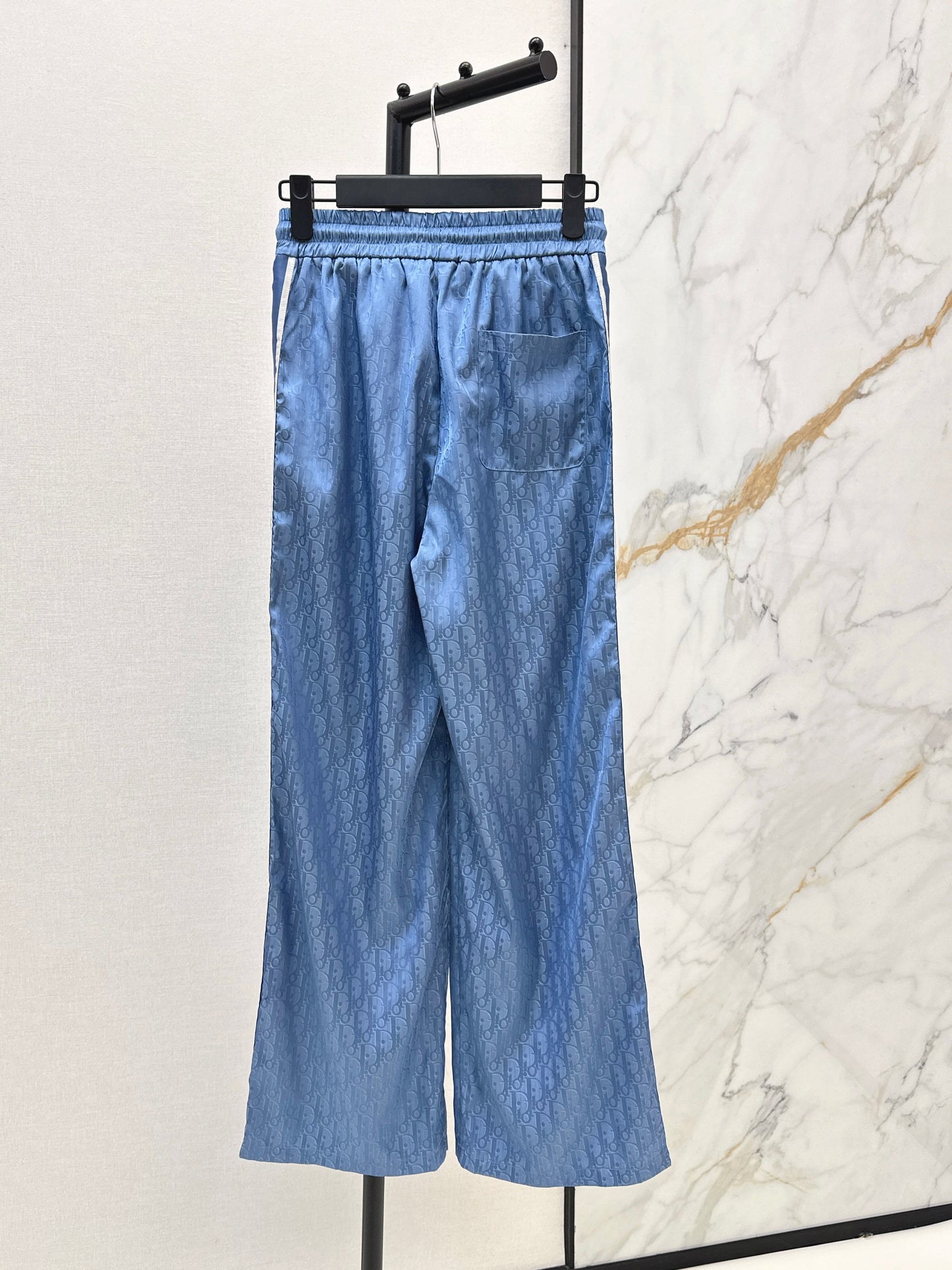 26ss Jacquard elastic waist straight pants