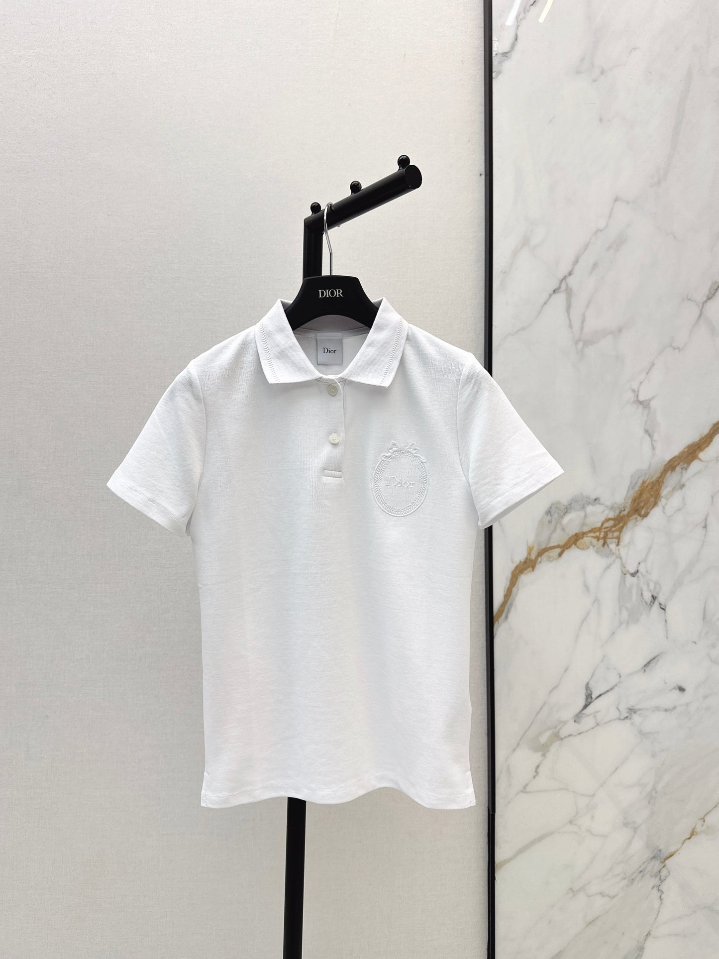 26ss Embroidered Collar Polo T-Shirt