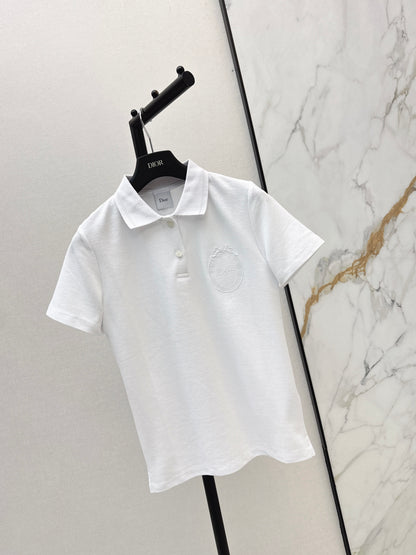 26ss Embroidered Collar Polo T-Shirt