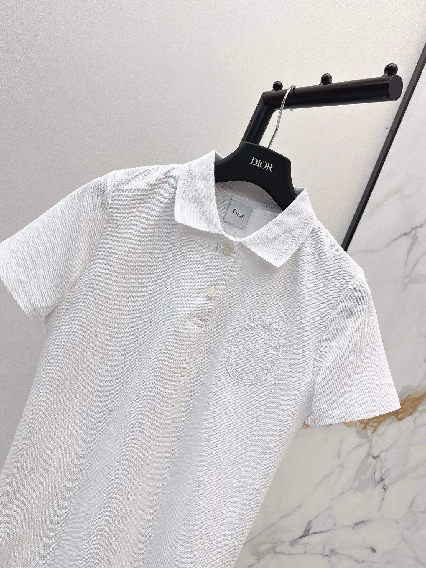 26ss Embroidered Collar Polo T-Shirt