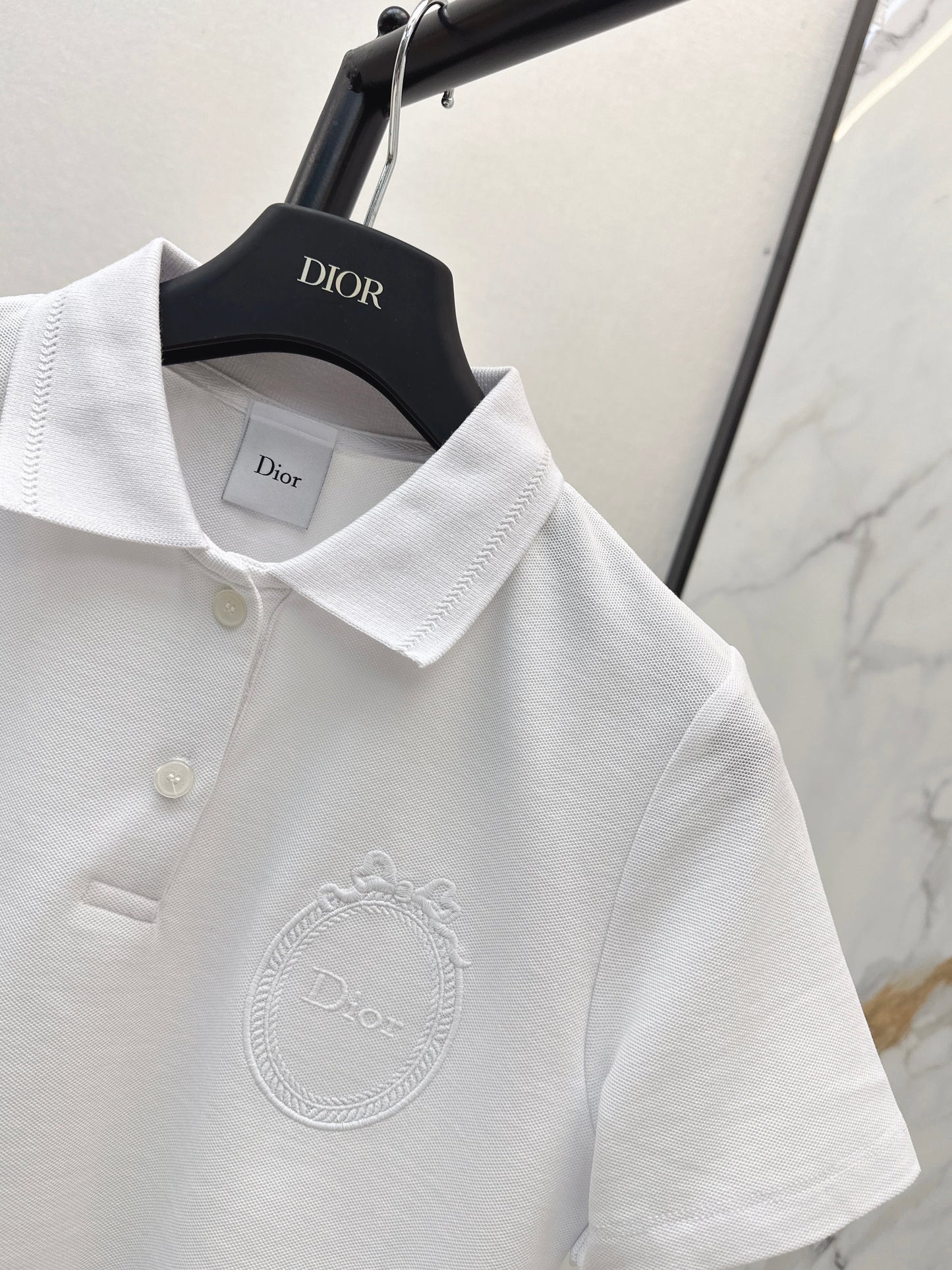 26ss Embroidered Collar Polo T-Shirt