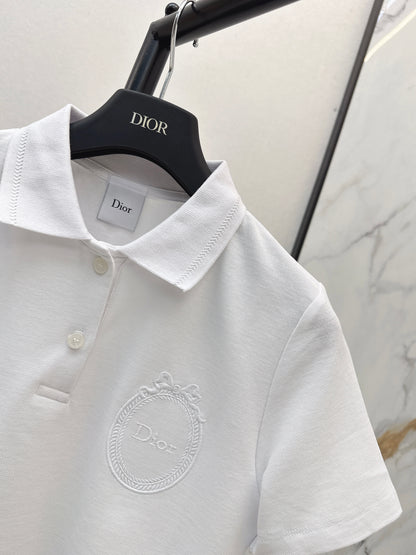 26ss Embroidered Collar Polo T-Shirt