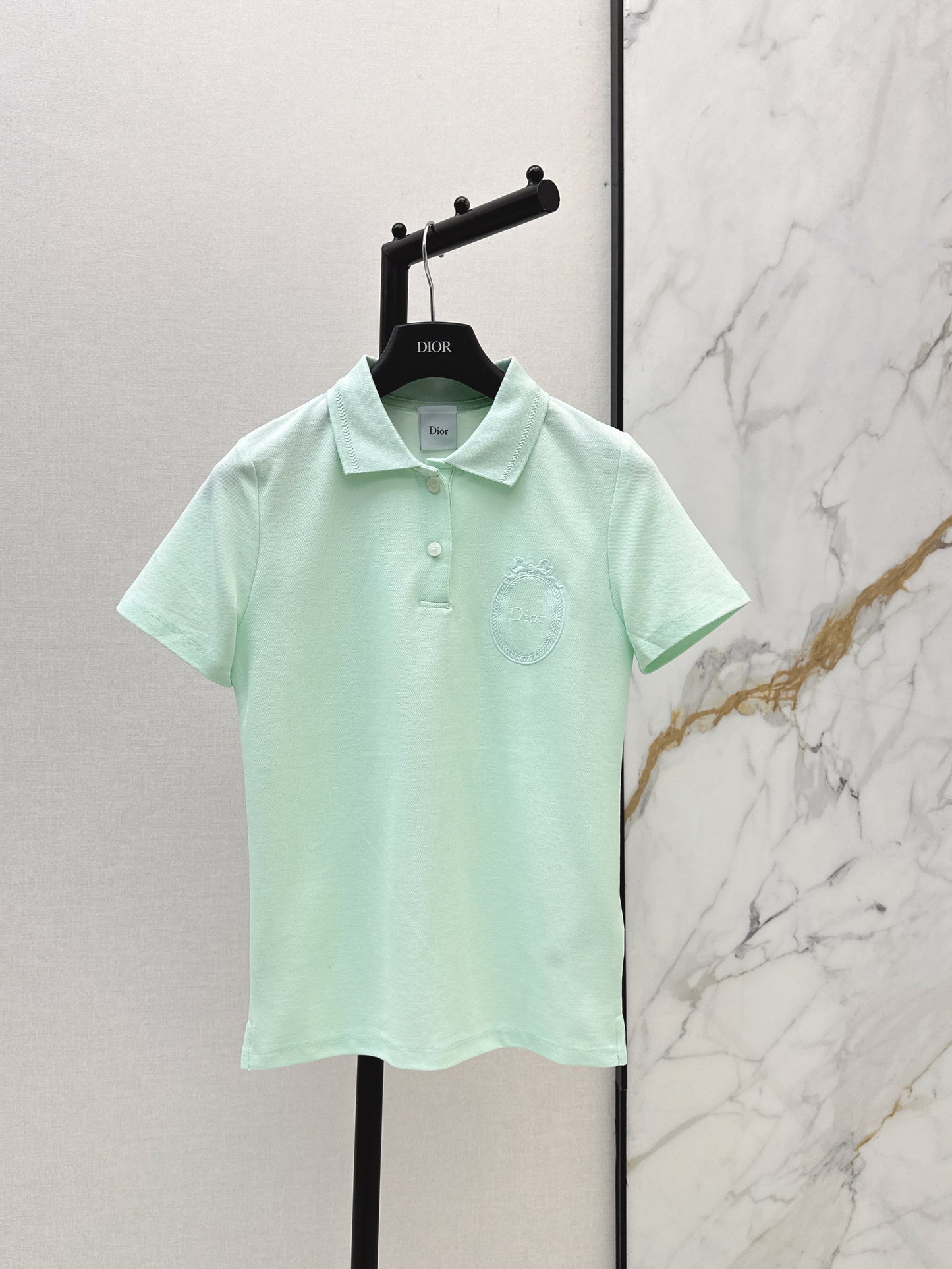 26ss Embroidered Collar Polo T-Shirt
