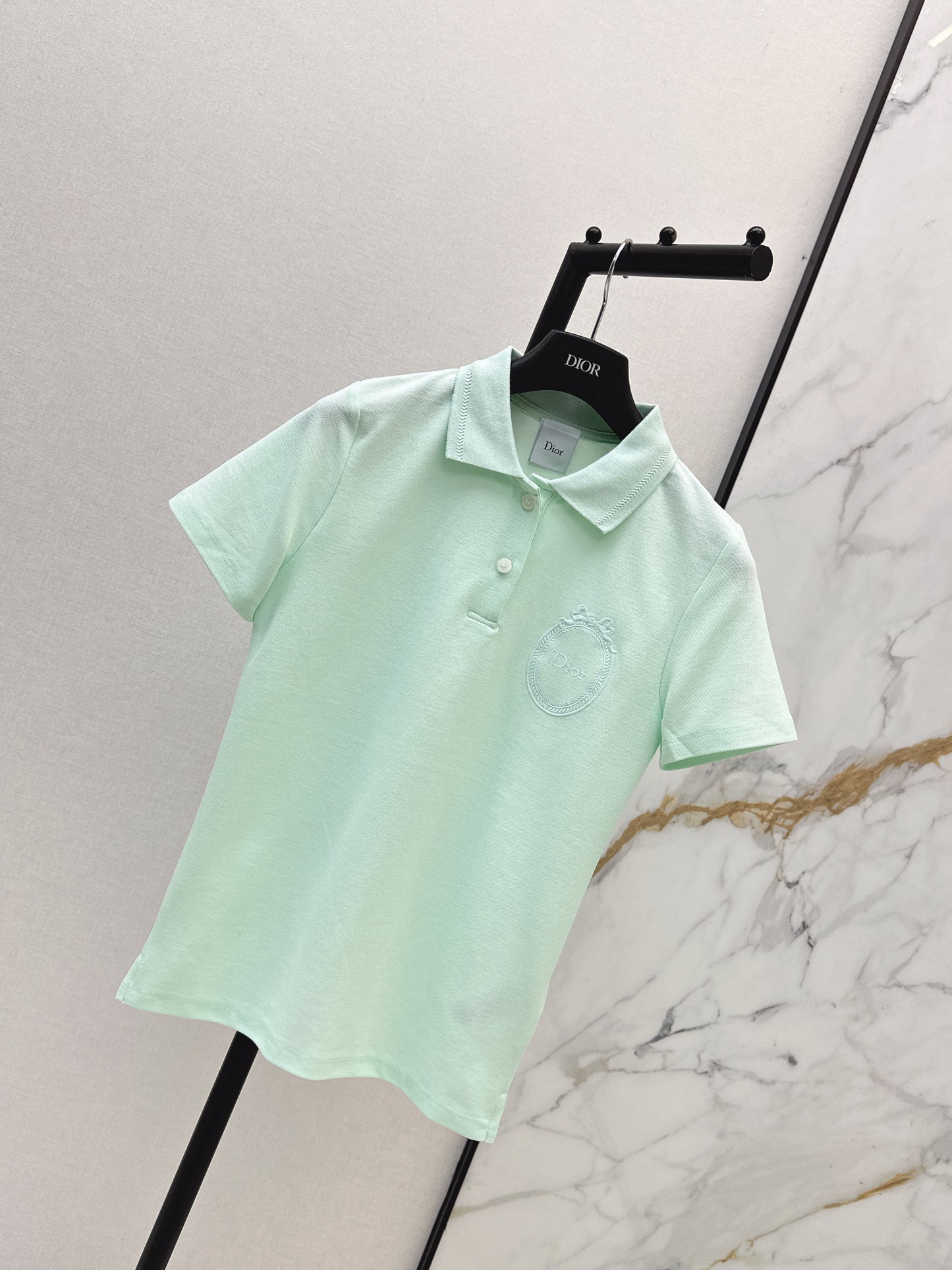 26ss Embroidered Collar Polo T-Shirt