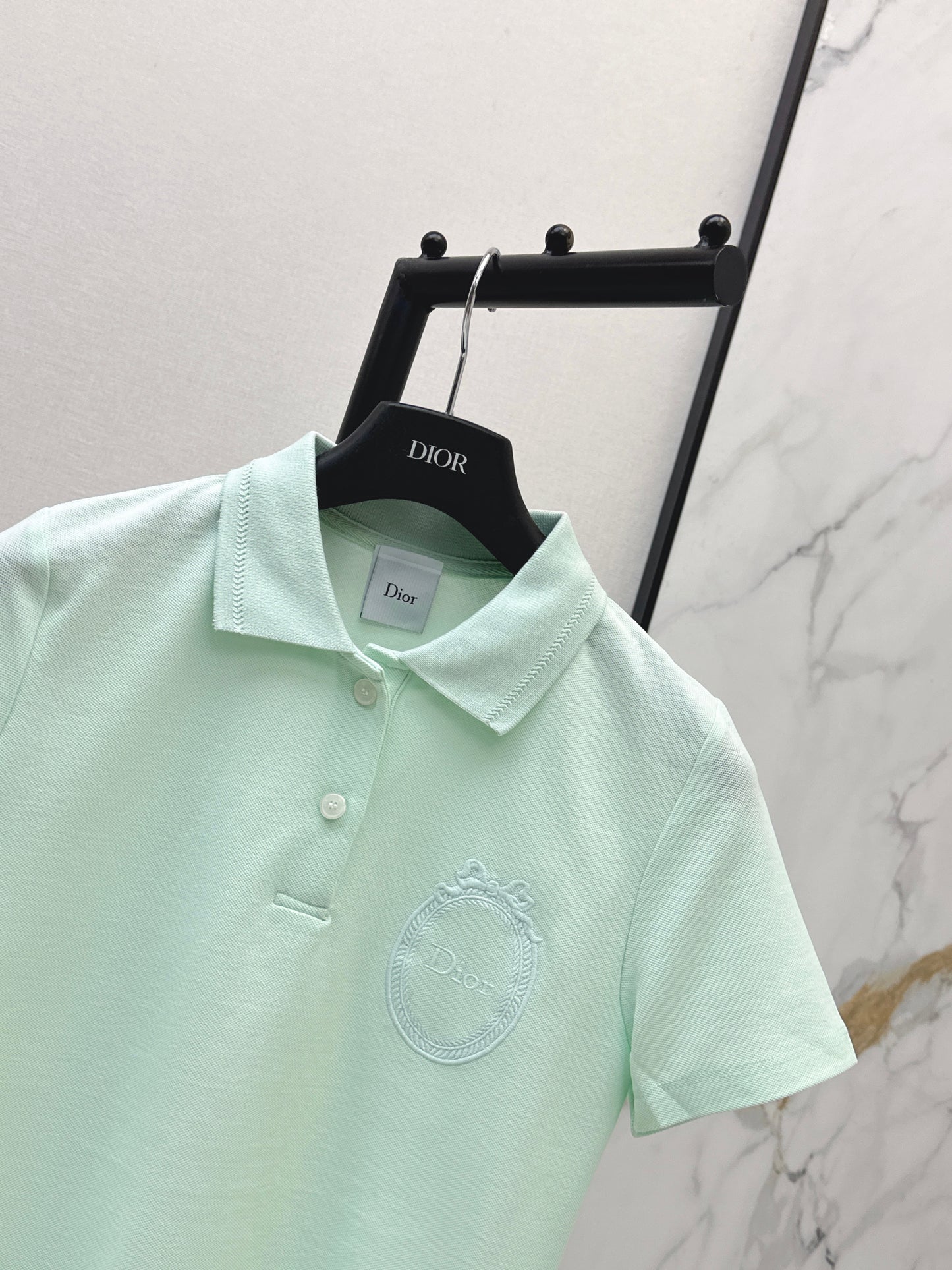 26ss Embroidered Collar Polo T-Shirt