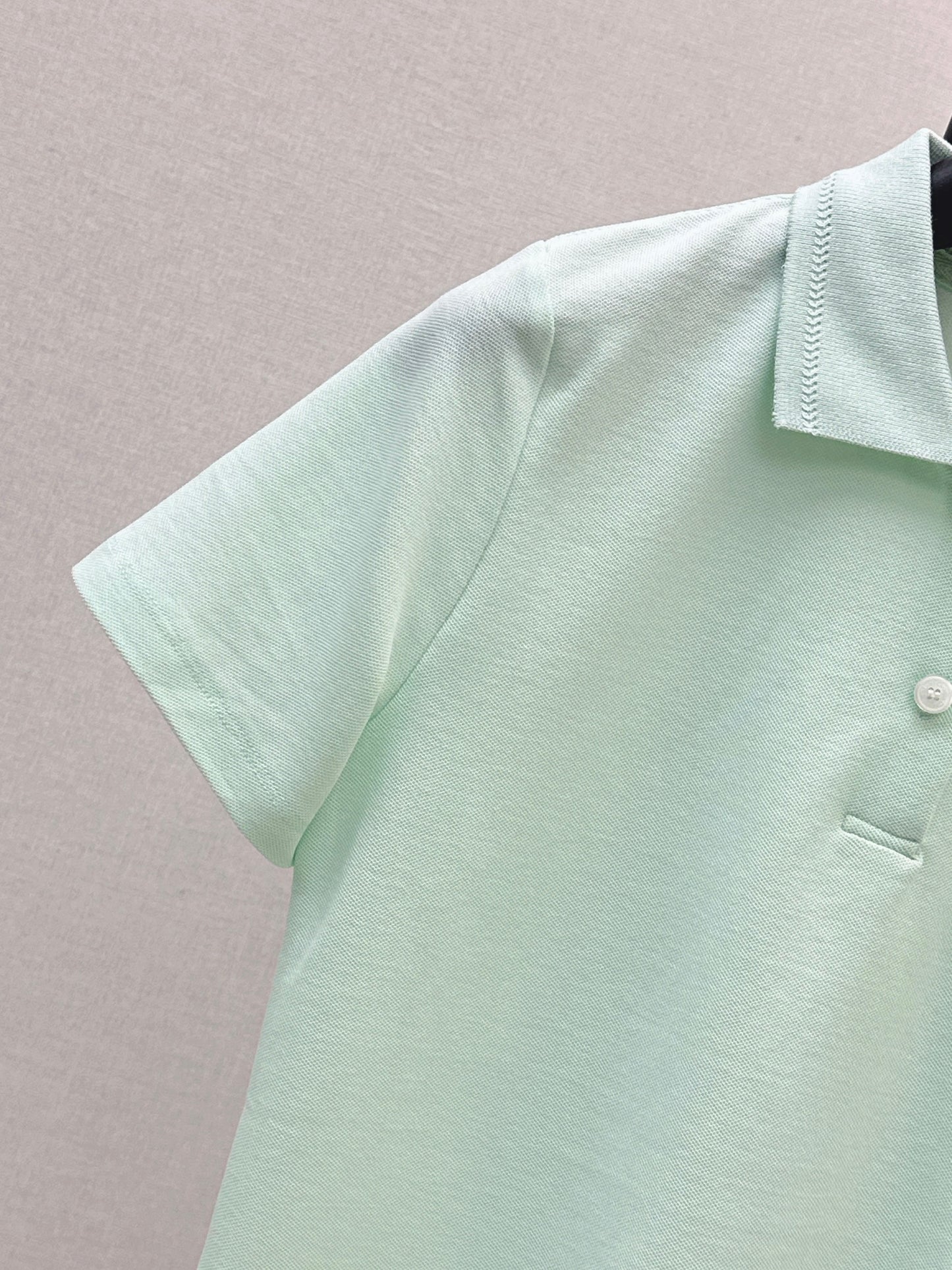 26ss Embroidered Collar Polo T-Shirt