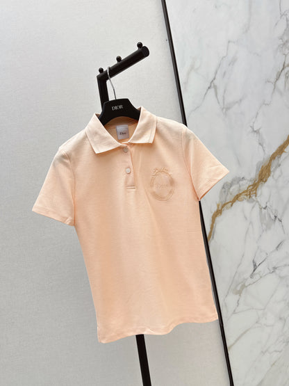 26ss Embroidered Collar Polo T-Shirt