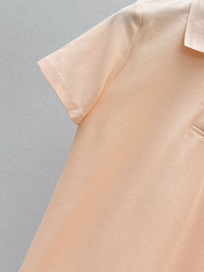 26ss Embroidered Collar Polo T-Shirt