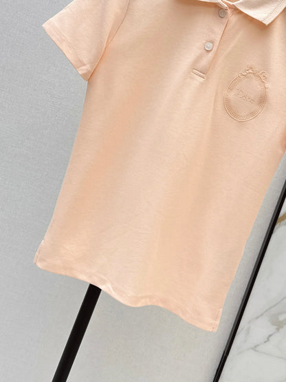 26ss Embroidered Collar Polo T-Shirt