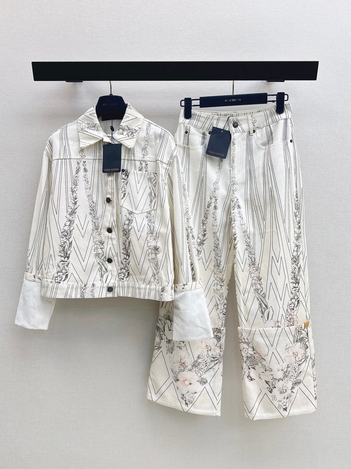 26ss Printed Denim Jacket/Jeans