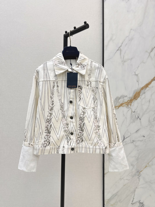26ss Printed Denim Jacket/Jeans