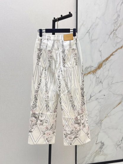 26ss Printed Denim Jacket/Jeans