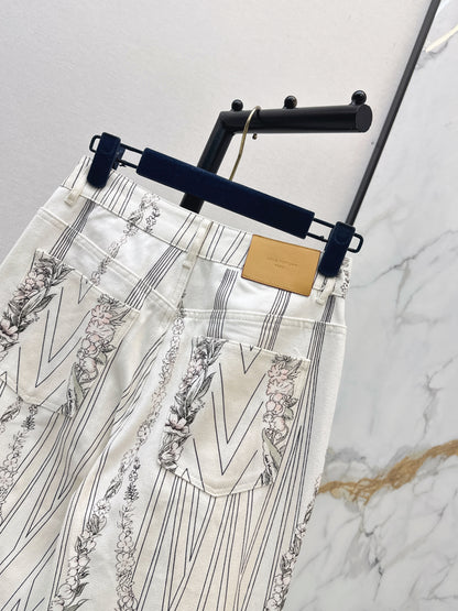26ss Printed Denim Jacket/Jeans