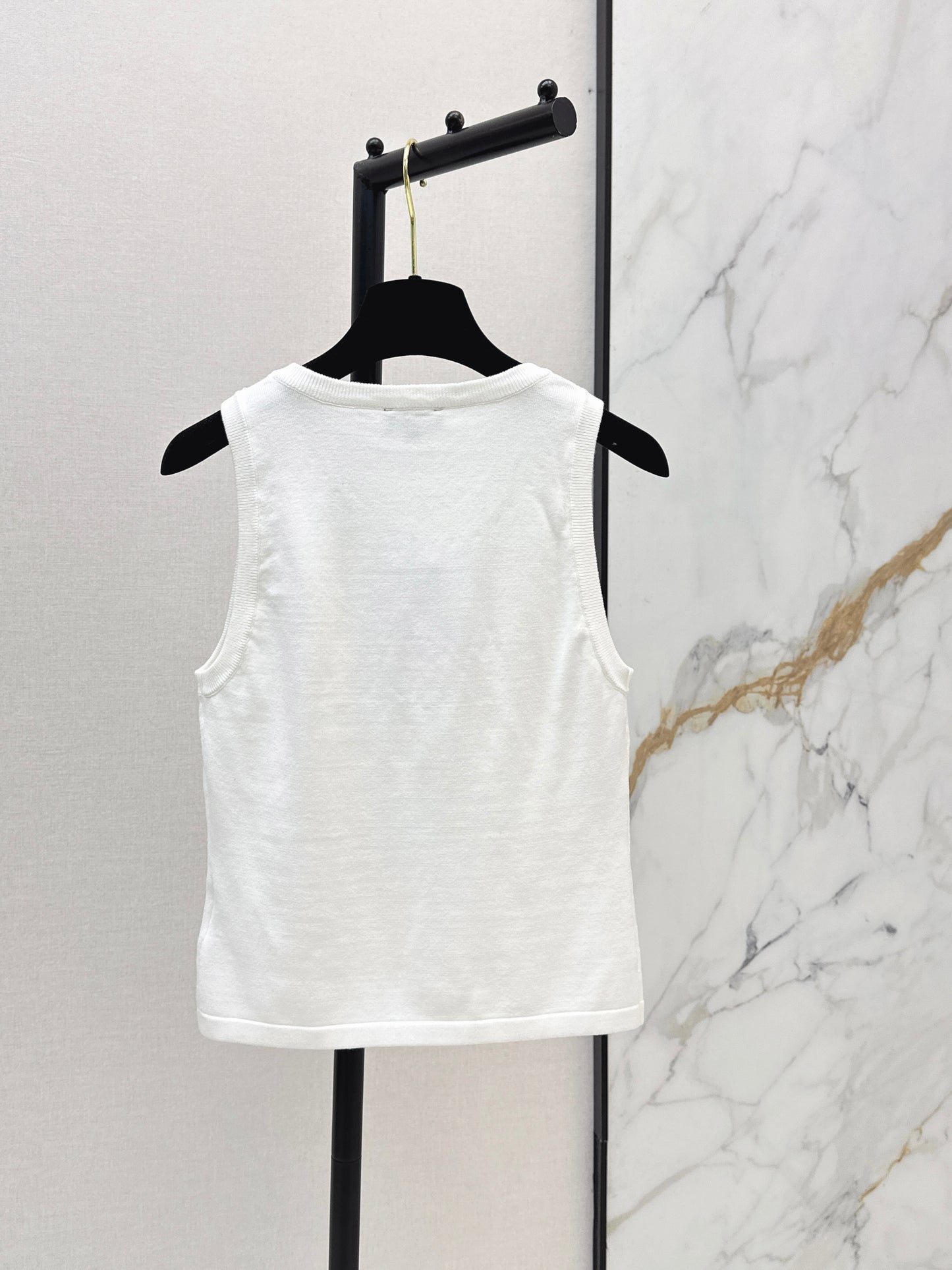 26ss Beaded Embellished Knit Vest