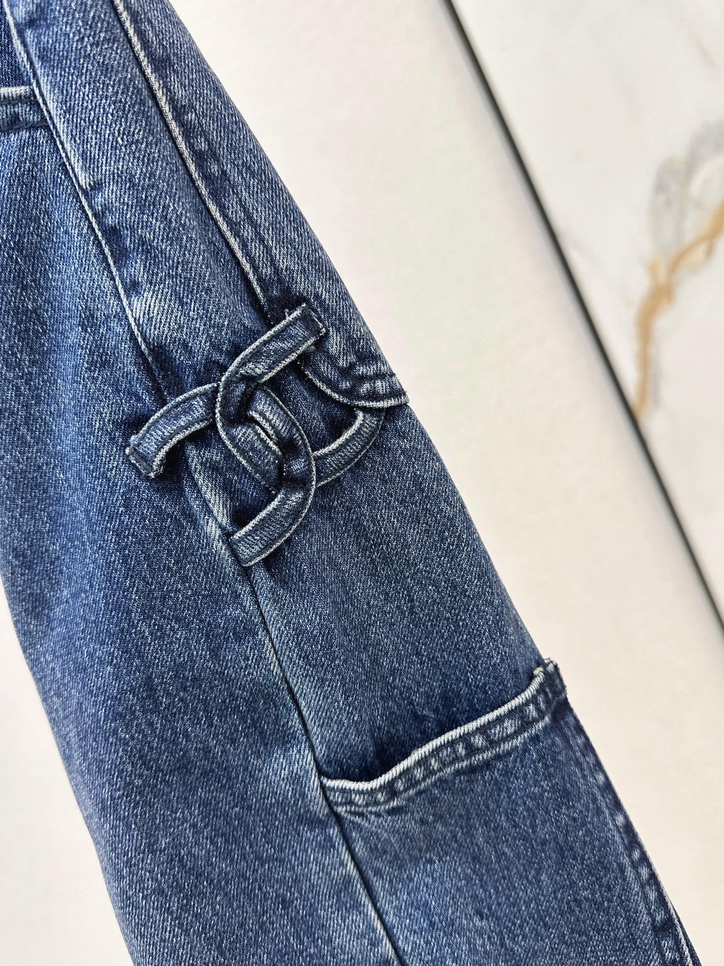 26ss Backpack Buckle Straight-Leg Denim Mid-Length Shorts