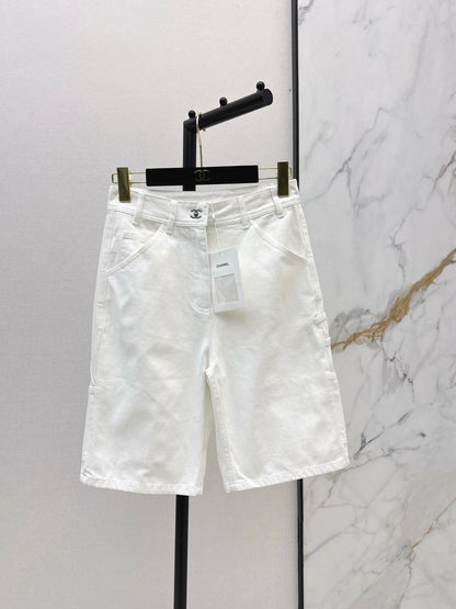 26ss Backpack Buckle Straight-Leg Denim Mid-Length Shorts