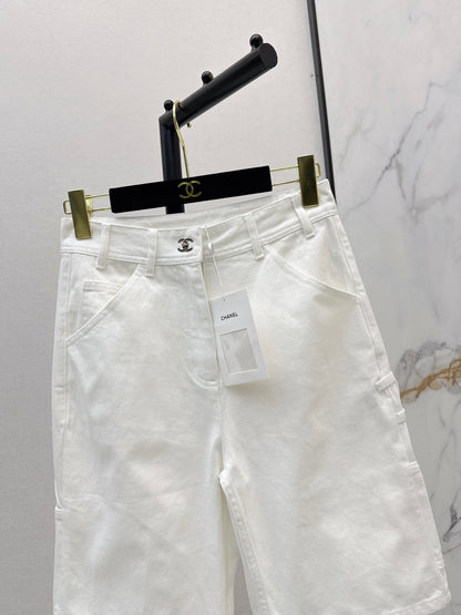 26ss Backpack Buckle Straight-Leg Denim Mid-Length Shorts