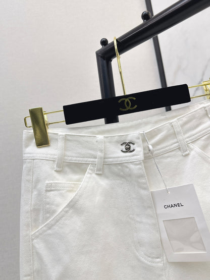 26ss Backpack Buckle Straight-Leg Denim Mid-Length Shorts