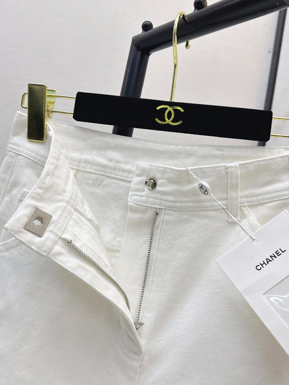 26ss Backpack Buckle Straight-Leg Denim Mid-Length Shorts