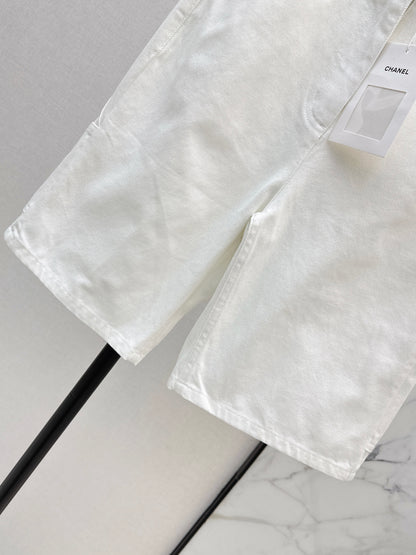 26ss Backpack Buckle Straight-Leg Denim Mid-Length Shorts