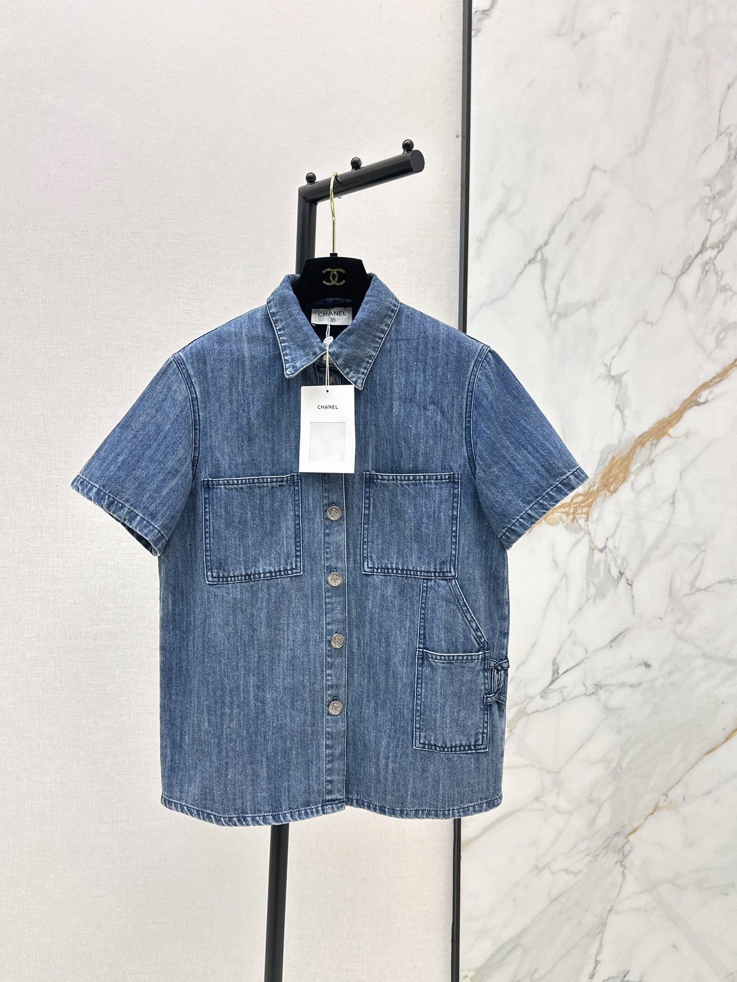 26ss Denim Short-Sleeve Shirt