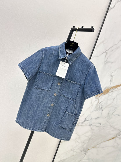 26ss Denim Short-Sleeve Shirt