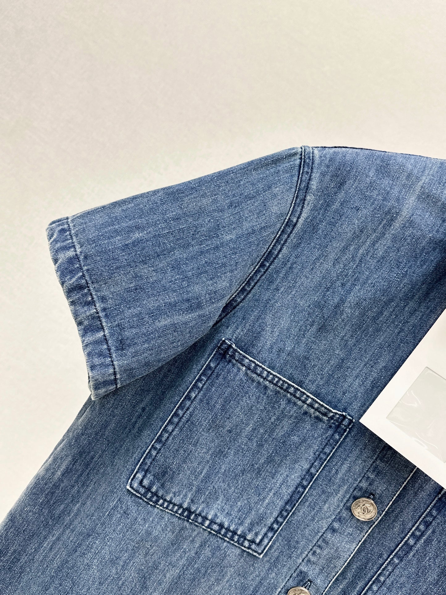 26ss Denim Short-Sleeve Shirt