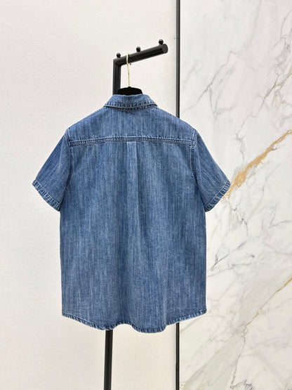 26ss Denim Short-Sleeve Shirt