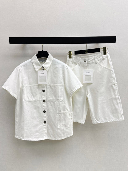 26ss Denim Short-Sleeve Shirt