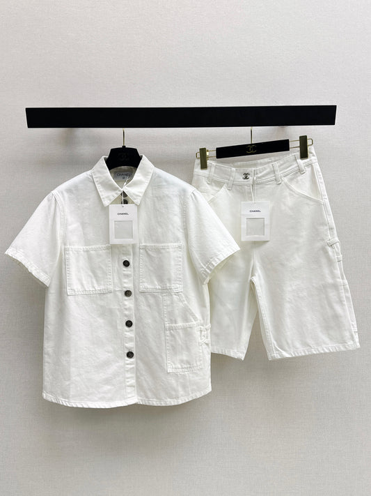 26ss Denim Short-Sleeve Shirt