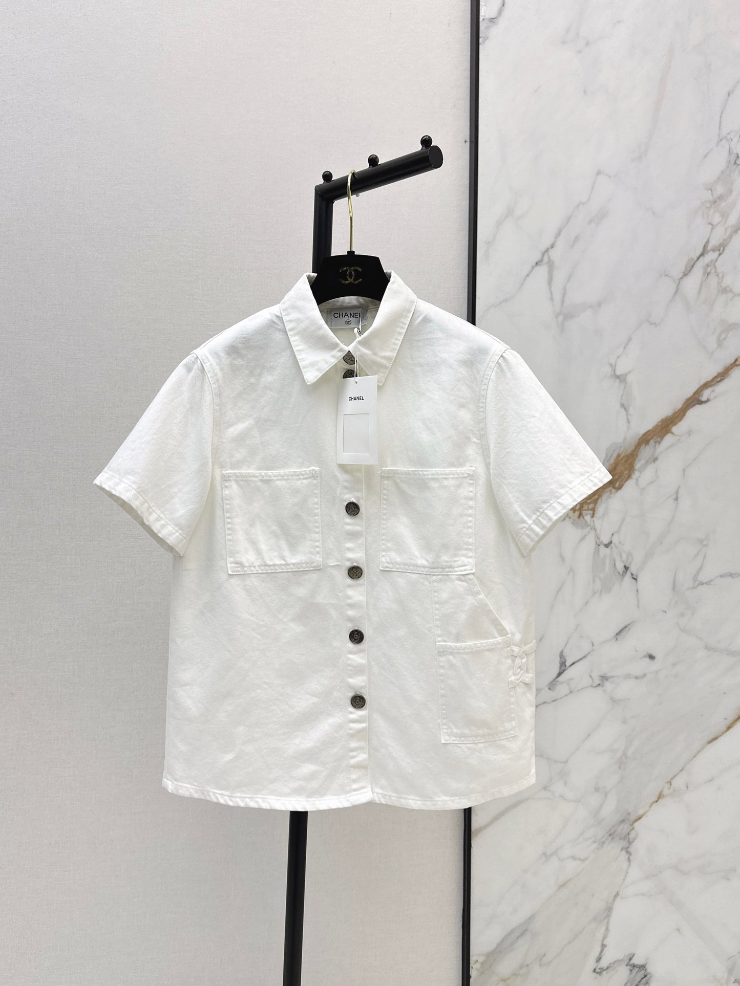 26ss Denim Short-Sleeve Shirt