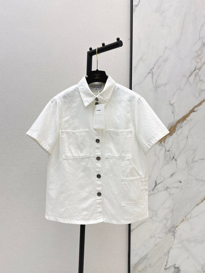 26ss Denim Short-Sleeve Shirt