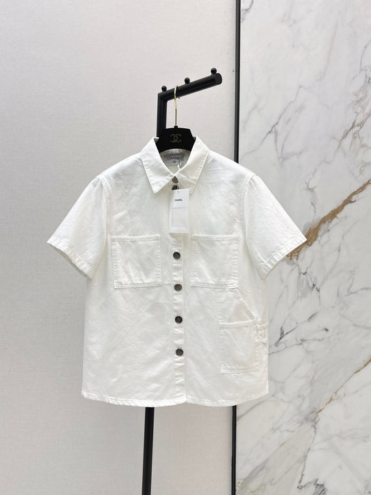 26ss Denim Short-Sleeve Shirt