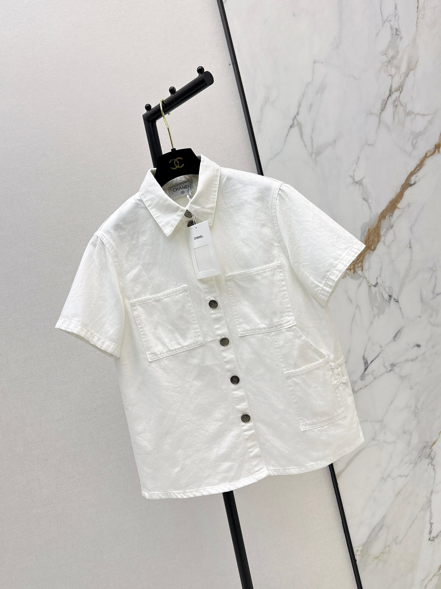 26ss Denim Short-Sleeve Shirt