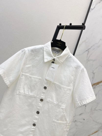 26ss Denim Short-Sleeve Shirt