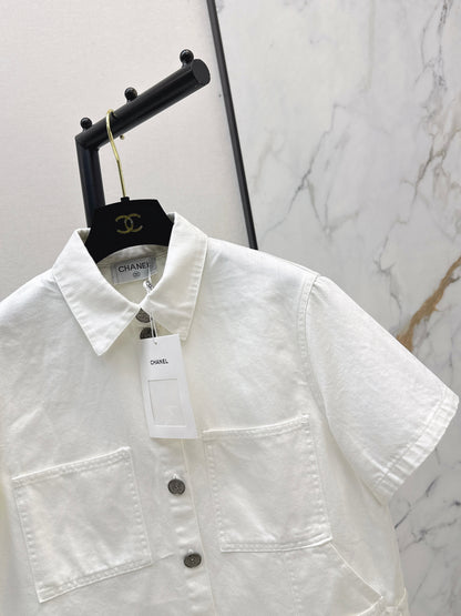26ss Denim Short-Sleeve Shirt