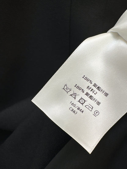 26ss Solid Color Waist-Cinching Dress