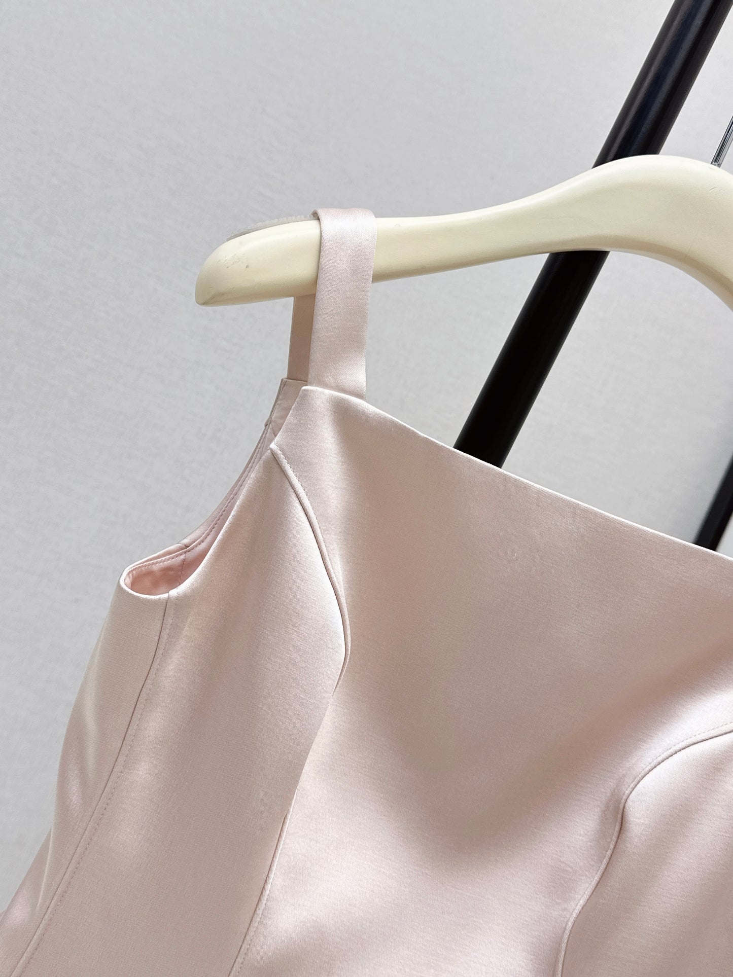 26ss Satin Spaghetti Strap A-Line Dress