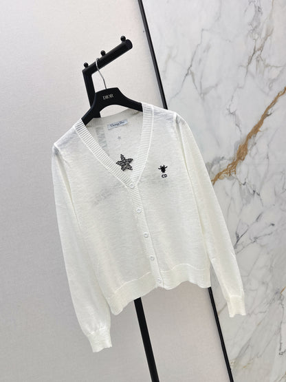 26ss Jacquard V-neck Cardigan