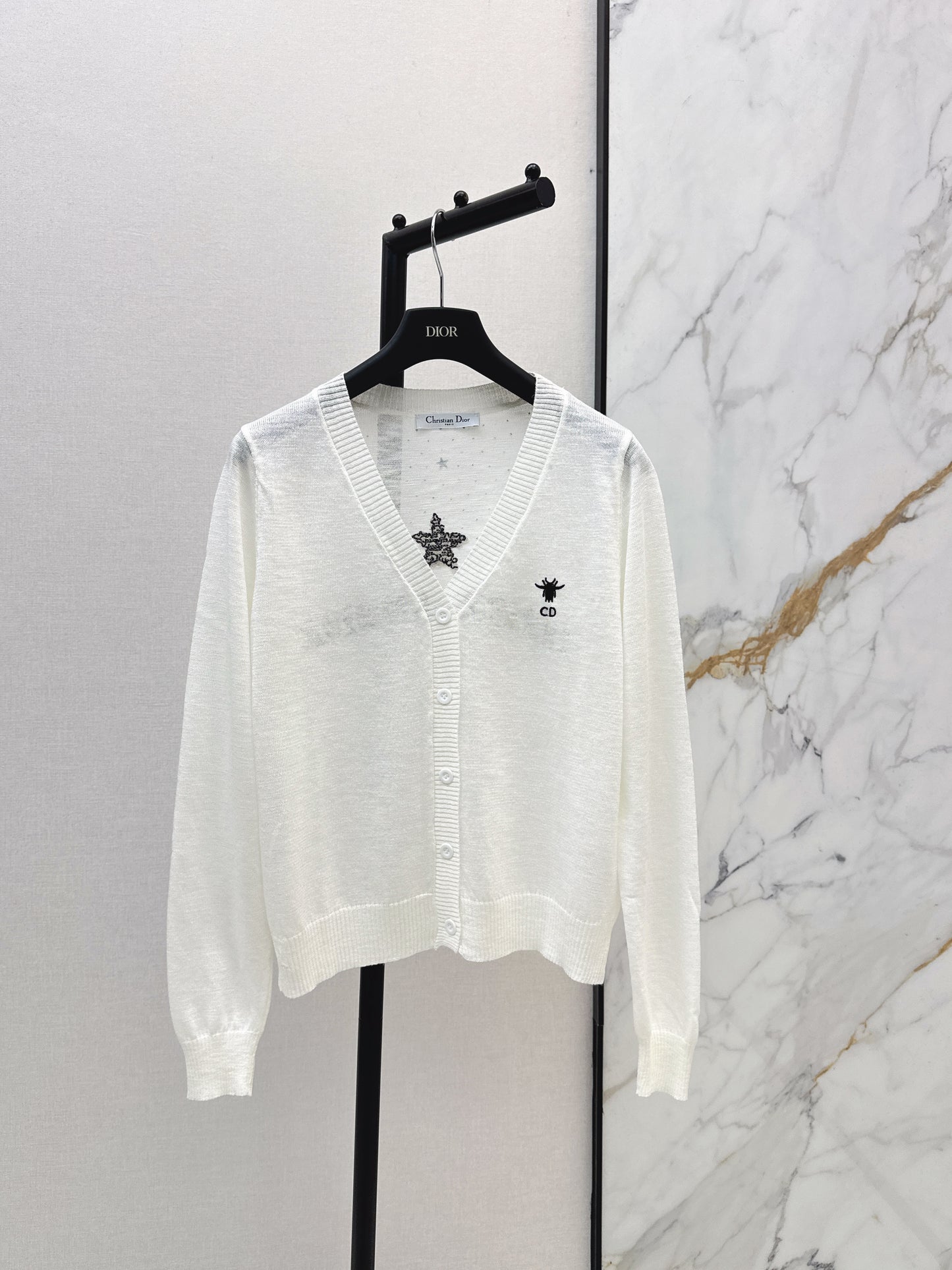 26ss Jacquard V-neck Cardigan