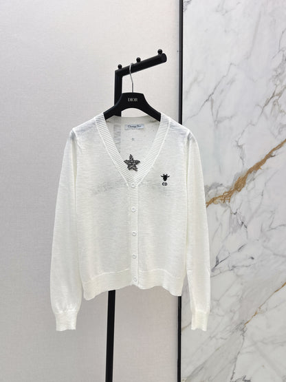 26ss Jacquard V-neck Cardigan