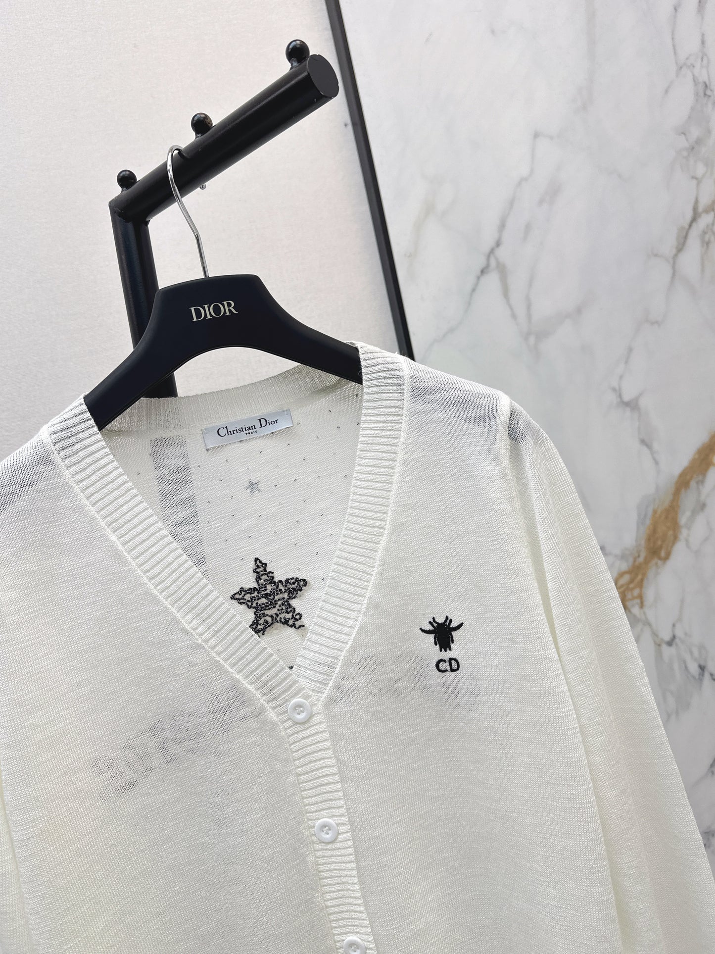 26ss Jacquard V-neck Cardigan