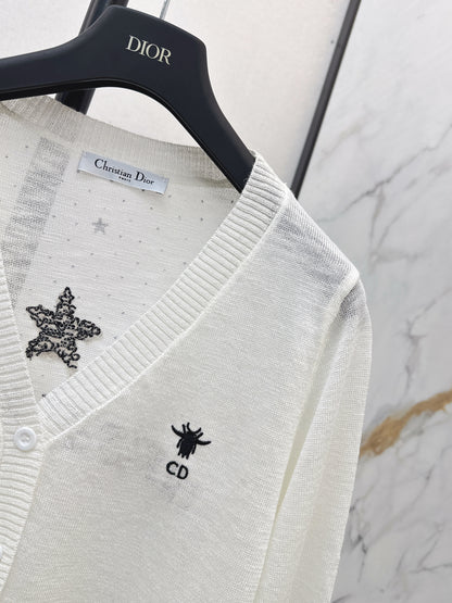 26ss Jacquard V-neck Cardigan