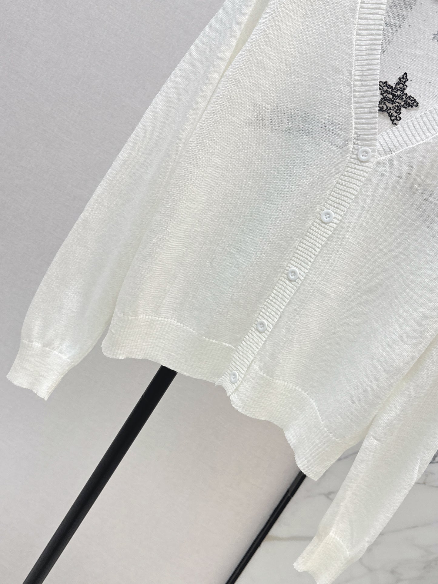 26ss Jacquard V-neck Cardigan